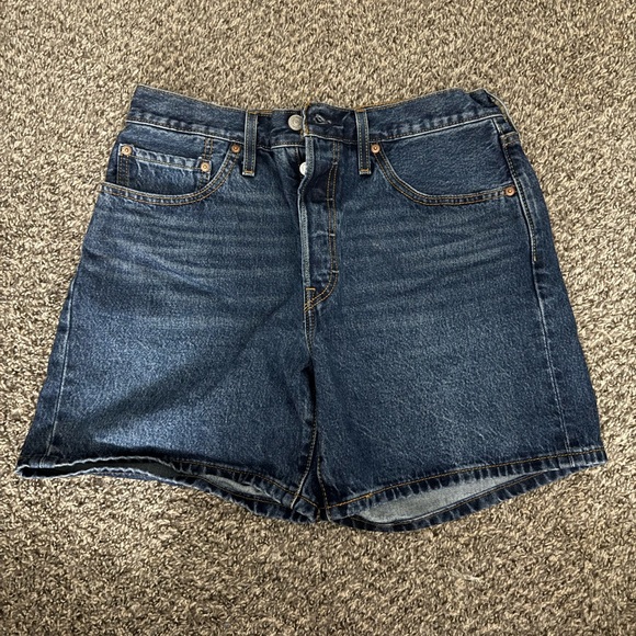 Levi's Pants - Levi's Dark Blue Women's Jean Shorts